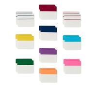 Amazon Basics Segnapagina Adesivi, Segnalibri Colorati, Sticky Note, Linguette Indice Con Spazio per Scrivere per Note, Documenti, Ufficio, Confezione da 640 Misti, Larghezza 5,1cm