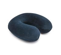 Amazon Basics Semicircolare Cuscino per il collo, in memory foam, 1 unità ,confezione da 1, Blu navy