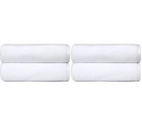 Amazon Basics Set Asciugamani Bagno Spugna 100% Cotone Telo Doccia 70x140 cm, Bianco, Confezione 2 Pezzi (Confezione da 2)