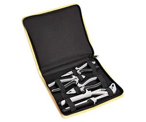Amazon Basics Set di pinze, 4 pezzi, Nero e grigio