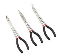Amazon Basics Set di pinze a lunga portata - nero, 3 pezzi
