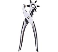 Amazon Basics Set pinza fustellatrice per il cuoio rotante per fori di diverse