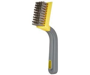 Amazon Basics Spazzola stripper larga in acciaio inox, con impugnatura morbida, Nero, Giallo