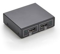 Amazon Basics - Splitter HDMI 1 Ingresso 2 Uscite, 4K a 30 Hz per Due Monitor, PC, laptop, Lettori DVD, Xbox, Roku, Chromecast, Cavo di Alimentazione USB, da USB-A a DC 1m, solo Modalità Mirror, Nero