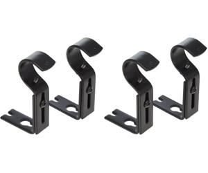 Amazon Basics Staffa da parete regolabile, set da 2, nichel (Confezione da 2)