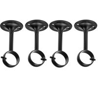 Amazon Basics staffe per montaggio a soffitto, confezione da 4, nero