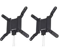 Amazon Basics Supporto a parete per TV piatte, si adatta a da 12 a 40 pollici e VESA 200 x 200, 30.5-101.6 cm, Nero (Confezione da 2)