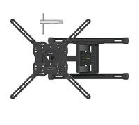Amazon Basics, Supporto da parete per TV Full Motion con livellamento orizzontale dopo l'installazione, per da 32 pollici a 86 pollici (81 a 219 cm), Nero
