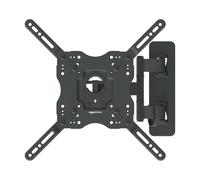 Amazon Basics, Supporto da Parete per TV, Staffa Girevole e Inclinabile per TV o Monitor Piatti e Curvi da 26-55" Fino a 36 Kg, Supporto TV, Compatibile VESA Max 400mm x 400mm, Nero