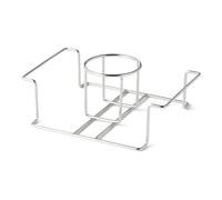 Amazon Basics, Supporto per Beer Can Chicken, Argento, 1 Pezzo