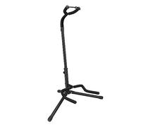 Amazon Basics Supporto per Chitarra Portatile e Pieghevole, Design Leggero a Treppiede con Imbottitura Antiscivolo, Regolabile in Altezza per Chitarre Acustiche, Elettriche e Basso, Nero