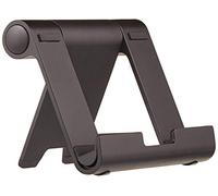 Amazon Basics Supporto portatile inclinabile per tablet, lettori per e-book e telefoni, Nero