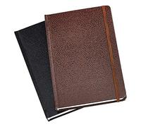 Amazon Basics - Taccuino a Righe, Confezione da 2, Colore Nero/Marrone