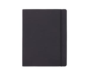 Amazon Basics Taccuino con pagine bianche e copertina morbida, formato XL, 25 x 20 cm, Nero