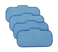 Amazon Basics Tamponi di Ricambio per Scopa a Vapore, Lavabili per Tutti i Pavimenti duri, 30.5 x 14 x 0.5 cm, Blu, Confezione da 4