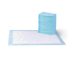 Amazon Basics Tappetini per l'addestramento di cani e cuccioli, design a 5 strati a prova di perdite con superficie ad asciugatura rapida, dimensione XL, confezione da 60, Celeste