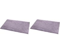Amazon Basics Tappetino da bagno in microfibra, antiscivolo, 53 x 87 cm, lavanda (Confezione da 2)
