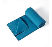 Amazon Basics Tappetino per Hot Yoga, Asciugamano in Morbida Microfibra, Antiscivolo, Assorbente, 188 cm x 61 cm, Acqua