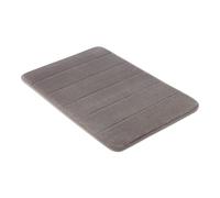 Amazon Basics Tappeto Bagno Antiscivolo in Memory Foam, Tappetino Doccia Ultra Morbido, Assorbente, ad Asciugatura Rapida, Lavabile in Lavatrice, 43x61 cm, Grigio Scuro