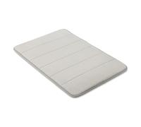 Amazon Basics Tappeto Bagno Antiscivolo in Memory Foam, Tappetino Doccia Ultra Morbido, Assorbente, ad Asciugatura Rapida, Lavabile in Lavatrice, 43x61 cm, Grigio Chiaro