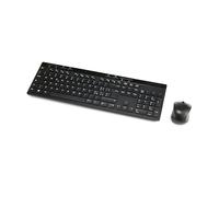 Amazon Basics Tastiera e mouse wireless full-size, ricevitore USB 2,4 GHz, layout IT, standard, nero