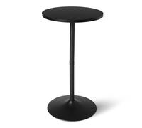 Amazon Basics, Tavolo da Bar, Tavolo per la Colazione, Tavolo da Bistrot, Rotondo, da Esterno e Interno, 59,9cm x 59,9cm x 106,4cm, Colore Nero