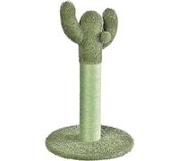 Amazon Basics, tiragraffi a forma di cactus con sfera pendente Per Gatto, 65 cm, Verde