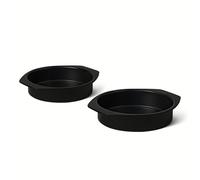 Amazon Basics Tortiera Rotonda Antiaderente, Lavabile in Lavastoviglie e Adatta al Forno, 23cm, Set di 2 Pezzi