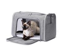 Amazon Basics Trasportino Morbido Stile Borsa per Gatti e Cani Tracolla