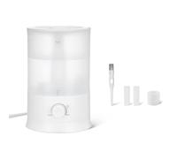 Amazon Basics, Umidificatore per Camera da Letto, con Riempimento dall'Alto, Serbatoio d'Acqua da 3L, Diffusore di Oli Essenziali Bianco