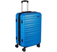 Amazon Basics Valigia Rigida Media - Bagaglio Espandibile ABS con 4 Ruote Doppie Girevoli - Resistente ai Graffi e Leggera - 68 x 45,1 x 28,6cm - Azzurro