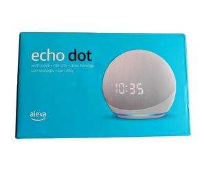 Amazon Echo Dot 4ª Gen Smart Speaker Con Orologio LED Display Bianco NEU OVP