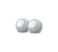Amazon Echo Dot Max (ultimo modello) - Altoparlante Alexa con audio avvolgente, Hub Casa Intelligente integrato, Bianco ghiaccio, con Accesso Anticipato ad Alex Confezione da 2)