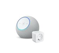 Amazon Echo Dot Max (ultimo modello) | Bianco ghiaccio + WiZ Presa intelligente, compatibile con Alexa - Kit di base per Casa Intelligente