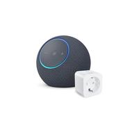 Amazon Echo Dot Max (ultimo modello) | Grafite + WiZ Presa intelligente, compatibile con Alexa - Kit di base per Casa Intelligente