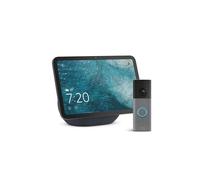 Amazon Echo Show 8 (ultimo modello), Grafite + Ring Videocitofono a batteria (Battery Video Doorbell) (ultimo modello), Grigio screziato