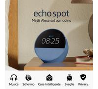 Amazon Echo Spot Alexa Ultimo Modello Sveglia Smart Wi-Fi suono potente Blu