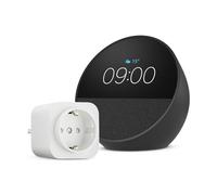 Amazon Echo Spot (Ultimo modello) | Nero + Amazon Basics Presa intelligente, compatibile con Alexa - Kit di base per Casa