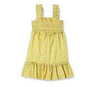 Amazon Essentials Abito a Canotta Aderente e Svasato a Nido d'Ape, in Raso di Cotone Bambine e ragazze