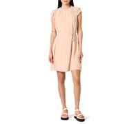 Amazon Essentials Abito A Trapezio Leggero In Georgette Con Collo A Spacco E Maniche Svolazzanti Dalla Vestibilità Comoda Donna, Rosato, XL
