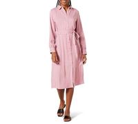 Amazon Essentials Abito Chemisier Midi a Maniche Lunghe in Georgette Donna, Malva, XL