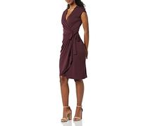 Amazon Essentials Abito Classico Avvolgente con Maniche ad Aletta (Taglie Forti Disponibili) Donna, Bordeaux, M