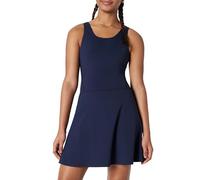 Amazon Essentials Abito da Tennis Tecnico in Tessuto Formflex Morbidissimo con Body, Reggiseno e Pantaloncini Integrati Bambine e Ragazze, Blu Marino, 10 Anni