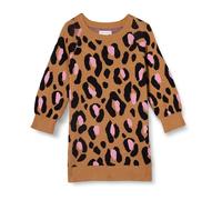 Amazon Essentials Abito in Maglia Raglan Bambine e Ragazze, Cammello Leopardata, 2 Anni
