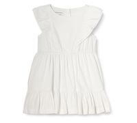 Amazon Essentials Abito in Tessuto con Volant Bambine e ragazze, Bianco, 3 anni