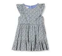 Amazon Essentials Abito in Tessuto con Volant Bambine e ragazze, Blu Posey Floral, 2 anni