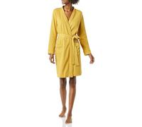 Amazon Essentials Accappatoio a Nido d'Ape di Media Lunghezza in Cotone Leggero (Disponibile in Taglie Forti) Donna, Giallo Senape, XS