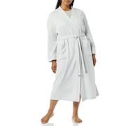 Amazon Essentials Accappatoio Leggero A Nido d'Ape A Tutta Lunghezza (Taglie Forti Disponibili) Donna, Grigio Chiaro, S