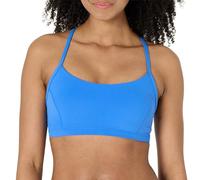 Amazon Essentials Active FormFlex Reggiseno Sportivo da Donna con Supporto Leggero e Morbido Dietro a Y, Spalline Sottili, per Yoga, Sport, Blu Oceano, S