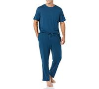 Amazon Essentials AEM20149SS22 - Set Pigiama, Blu Scuro, S